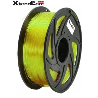XtendLAN PETG filament 1,75mm průhledný žlutý 1kg