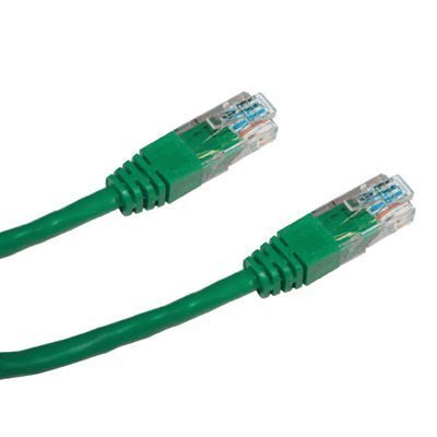 Patch kabel DATACOM UTP cat.5e 0,5 m zelený