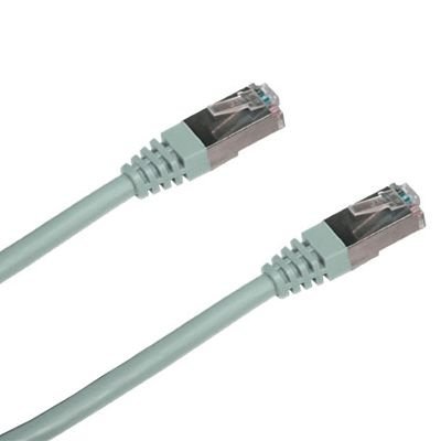 Patch kabel DATACOM FTP cat.5e 0,5 m šedý