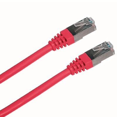 Patch kabel DATACOM FTP cat.5e 0,5 m červený