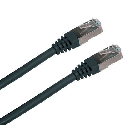 Patch kabel DATACOM FTP cat.5e 3 m černý