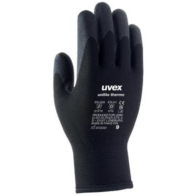 uvex unilite 7700 safety glove size 9/ flexible and robust safety glove / very good abrasion resistance