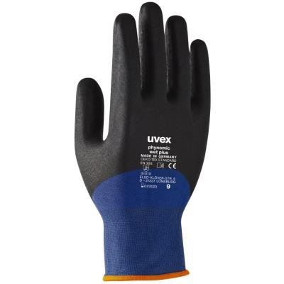 uvex phynomic wet plus safety glove size 9 / robust, flexible, sensitive