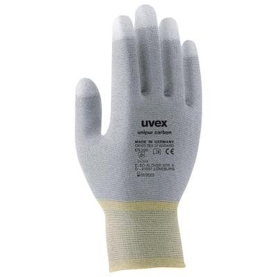uvex unipur carbon protection glove size 9 / non-slip carbon nubbing and coated fingertips