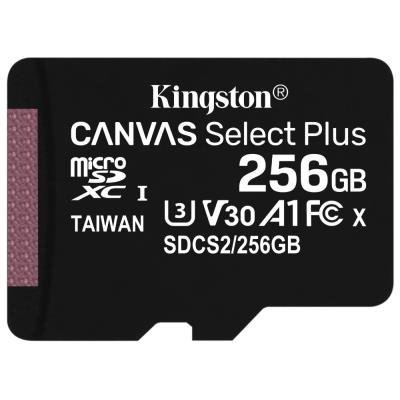 KINGSTON Canvas Select Plus 256GB microSD / UHS-I / CL10 / bez adaptéru