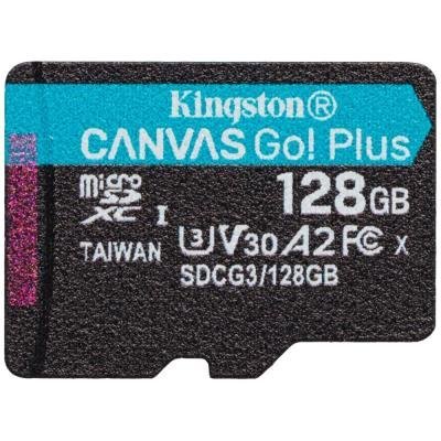 KINGSTON Canvas Go Plus 128GB microSDXC / UHS-I V30 U3 / CL10 / bez adaptéru