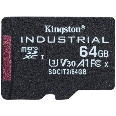 KINGSTON 64GB microSDXC / Industrial Temp / UHS-I / U3 / bez adaptéru