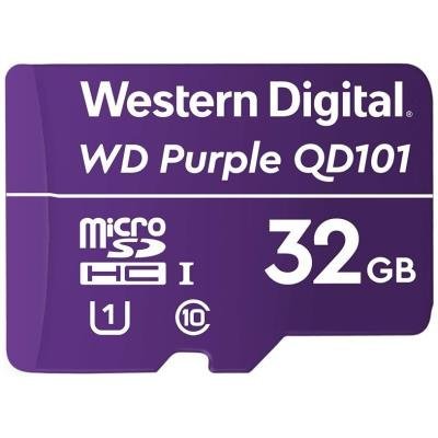 WD PURPLE 32GB MicroSDHC QD101 / WDD032G1P0CC / CL10 / U1 / 