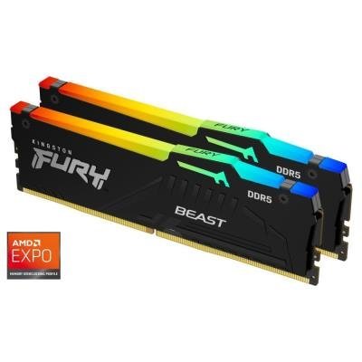 KINGSTON FURY Beast Black RGB EXPO 32GB DDR5 6000MT/s CL36 / DIMM / Kit 2x 16GB