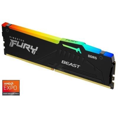 KINGSTON FURY Beast Black RGB EXPO 16GB DDR5 5200MT/s / CL36 / DIMM 