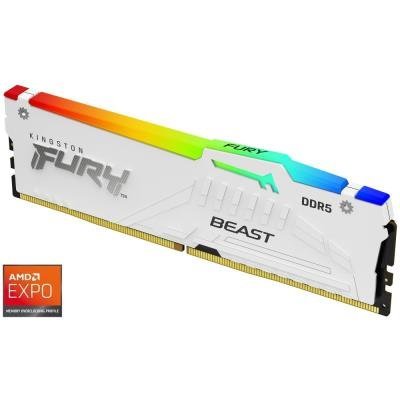 KINGSTON FURY Beast White RGB EXPO 16GB DDR5 5200MT/s / CL36 / DIMM /