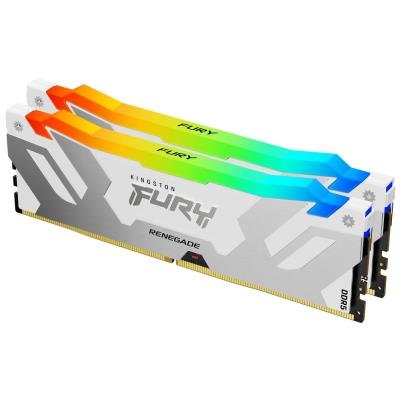 KINGSTON FURY Renegade White RGB XMP 32GB DDR5 7200MT/s / CL38 / DIMM / Kit 2x 16GB