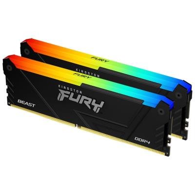 KINGSTON FURY Beast RGB 64GB DDR4 2666MT/s / DIMM / CL16 / KIT 2x 32GB