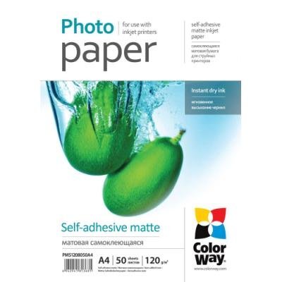 Fotopapír ColorWay Matte Self-adhesive A4 50ks
