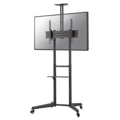 Neomounts  FL50-550BL1 / Mobile Floor Stand incl. AV- and cam shelf (height adjustable: 128,5-145 cm) / Black