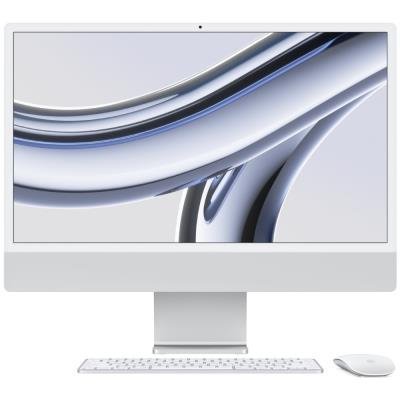 Apple iMac 24''with Retina 4.5K display:M3 chip with 8-core CPU and 8-core GPU, 256GB SSD - Silver