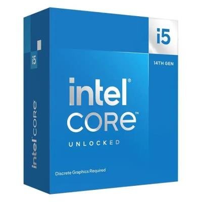 INTEL Core i5-14600KF / Raptor Lake R / LGA1700 / max. 5,3GHz / 6P+8E/20T / 24MB / 125W TDP / bez VGA / BOX