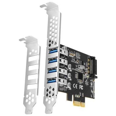 AXAGON řadič do PCIe pro 4x USB 3.2 Gen1 / PCEU-43RS / SP & LP
