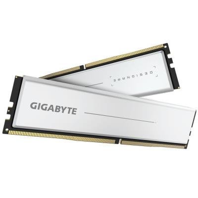 GIGABYTE DESIGNARE Memory 64GB 3200MT/s / DIMM / CL16 / 1,35V / Heat Shield / KIT 2x 32GB / Silver