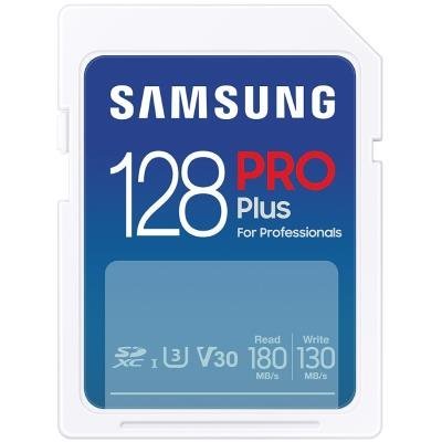 SAMSUNG PRO Plus SDXC 128GB / CL10 UHS-I U3 / V30