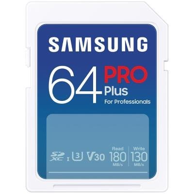 SAMSUNG PRO Plus SDXC64GB / CL10 UHS-I U3 / V30