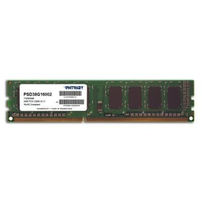 PATRIOT Signature 8GB DDR3 1600MHz / DIMM / CL11 / SL PC3-12800