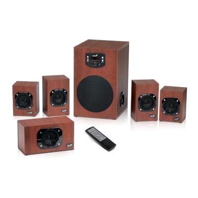 GENIUS speakers SW-HF 5.1 4600 Ver. II/ 5.1/ 120W/ wood/ remote control