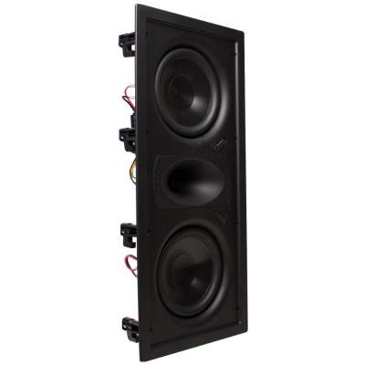 TRUAUDIO Ghost GHT-66P - Speaker, in-wall frameless LCR, dual 6.5" injected poly woofers, power 125 W, 8 Ohm, W/B grills