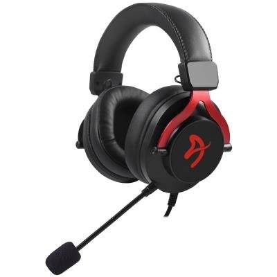 AROZZI gaming headset ARIA Black-Red/ 2x 3,5" jack/ detachable microphone