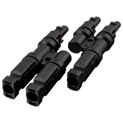 MC4 T- branch connector 1 to 2 (set Male + Female)