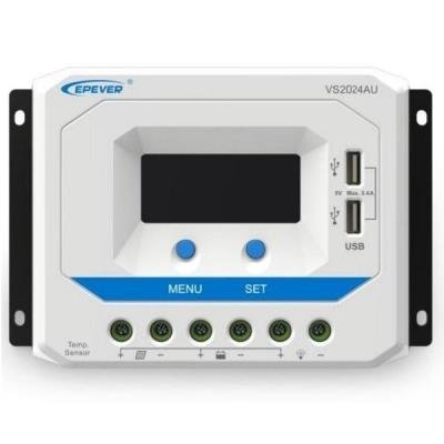 Solar PWM Regulator 12/24 V, 10A, Input 50V, USB (VS1024AU)
