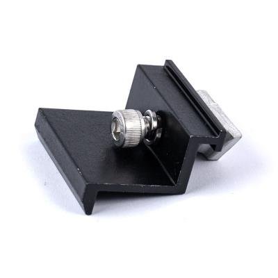 Aluminium module end clamps for framed modules (35mm, black)