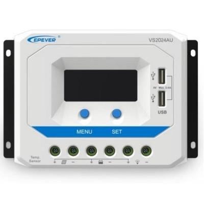 Solar PWM Regulator 12/24 V, 30A, Input 50V, USB (VS3024AU)