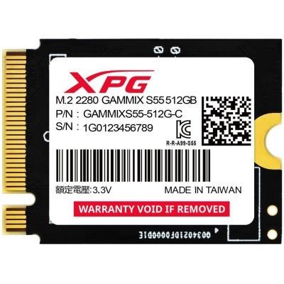 ADATA GAMMIX S55  512GB SSD / Interní / PCIe Gen4x4 M.2 2230 