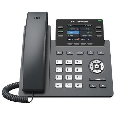 Grandstream GRP2613 VoIP telefon, 3x SIP, barevný podsvíceý 2,8" displej, 2x Gbps RJ45, PoE