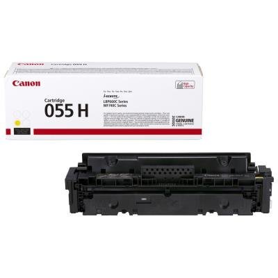 Canon original toner 055HY (yellow, 5900pages) for Canon MF742Cdw, MF744Cdw, MF746Cx, LBP663Cdw, LBP664Cx