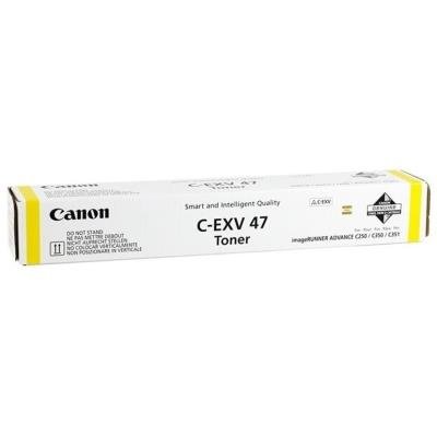 Canon originální  TONER CEXV47 YELLOW iR-ADV C350/C351/C250/C255/C355   21 500 pages A4 (5%) - CHIPLESS