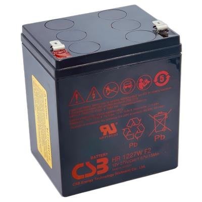 CSB Backup VRLA AGM battery HR1227W F2, 12V, 6,5Ah