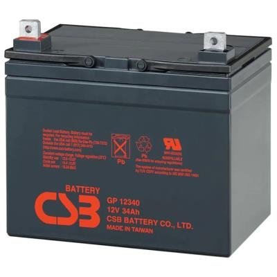 CSB Backup VRLA AGM battery CSB GP12340, 12V, 34Ah