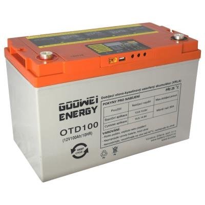 DEEP CYCLE (GEL) battery GOOWEI ENERGY OTD100, 100Ah, 12V