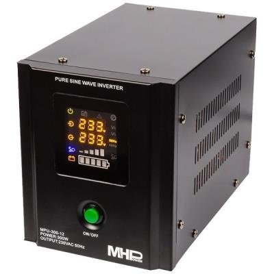 Inverter MPU-300-12, UPS, 300W, pure sine wave, 12V