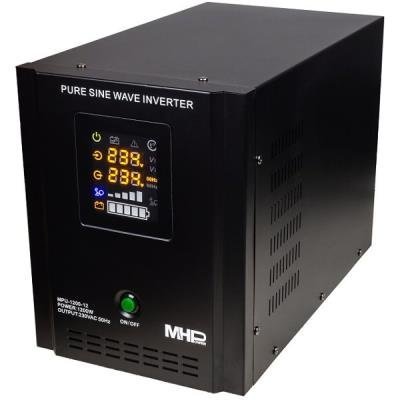 Inverter MPU-1200-12, UPS, 1200W, pure sine wave, 12V