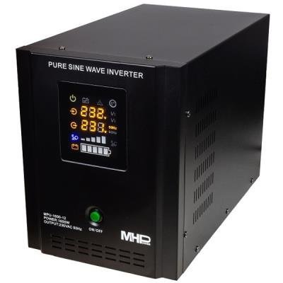 Inverter MPU-1600-12, UPS, 1600W, pure sine wave, 12V