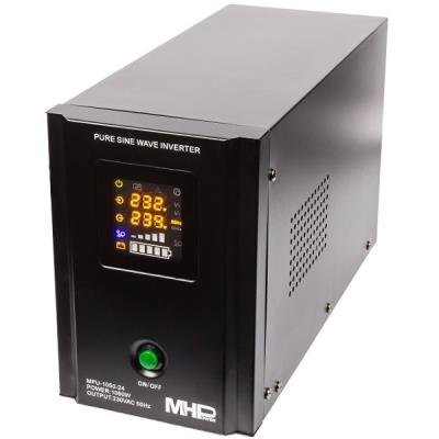 Inverter MPU-1050-24, UPS, 1050W, pure sine wave, 24V