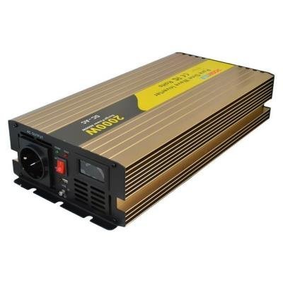 ROGERELE Sinus voltage convertor  REP2000-12, 2000W, 12V, USB port