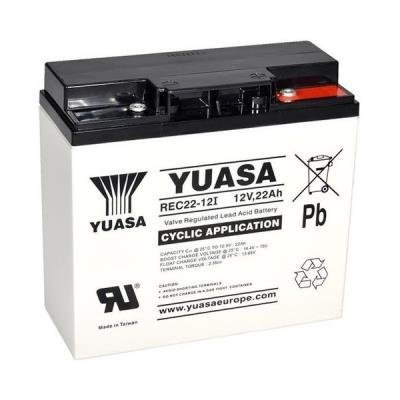 Yuasa Pb backup battery AGM 12V/22Ah for cycling applications (REC22-12I)