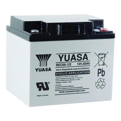 Yuasa Pb backup battery AGM 12V/50Ah for cycling applications (REC50-12I)