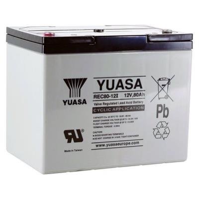 Yuasa Pb backup battery AGM 12V/80Ah for cycling applications (REC80-12I)