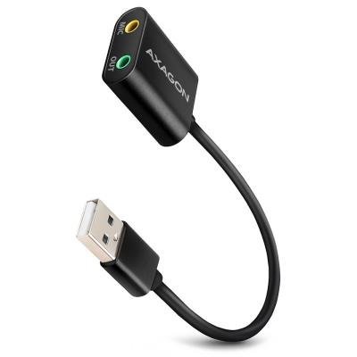 AXAGON zvuková karta USB / ADA-12 / USB 2.0 / kabel 15cm